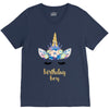 birthday unicorn family series birthday boy V-Neck Tee