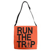 run the trap mens trap music t shirt dope swag hipster flosstradamus t Adjustable Strap Totes