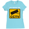 as seen on cctv chav rude,funny,cool,modern,fun Ladies Fitted T-Shirt