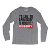 conor mcgregor apologize ufc mma notorious Long Sleeve Shirts