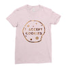i accept cookies brown Ladies Fitted T-Shirt
