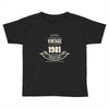 premium vintage 1981 classic perfectly aged limited edition Toddler T-shirt