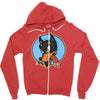 lone wolf Zipper Hoodie