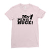 huge pen Ladies Fitted T-Shirt