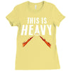 this is heavy Ladies Fitted T-Shirt
