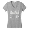 donut queen Women's V-Neck T-Shirt