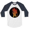 Goku Silhouette 3/4 Sleeve Shirt