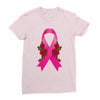 breast cancer pink ribbon Ladies Fitted T-Shirt