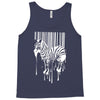 banksy street art zebra bar code Tank Top