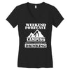camping Women's V-Neck T-Shirt