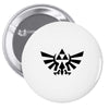 zelda logo black logo Pin-back button