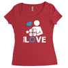 portal true love   aperture lab video gamer teleport online pc goal te Women's Triblend Scoop T-shirt
