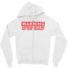 drinking with me pregnancy warning Zipper Hoodie