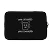 over caffeinated Laptop sleeve