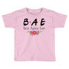 Bae Best Auntie Ever Friends Tv Show Parody Toddler T-shirt