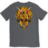 skull spartan V-Neck Tee