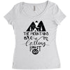 The Mountains, Are Callıng,  I Must Go Women's Triblend Scoop T-shirt