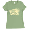 save water drink beer Ladies Fitted T-Shirt