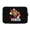 Girl Power White Write Laptop sleeve
