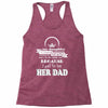 i get awesome husband Racerback Tank
