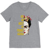 ask me about my feminist agenda frida kahlo V-Neck Tee