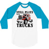 still plays with trucks family matching 3/4 Sleeve Shirt