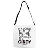 in a world full of grinches be a cindy lou who Adjustable Strap Totes