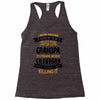 Super Cool Grandpa Of A Freaking Awesome Grandson Racerback Tank