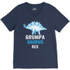 grumpa saurus rex V-Neck Tee