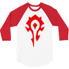 world of warcraft mists of pandaria horde 3/4 Sleeve Shirt