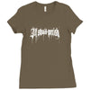 all shall perish logo Ladies Fitted T-Shirt