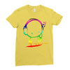 colorful music man Ladies Fitted T-Shirt