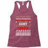 santa only comes once a year aunt is always here to cheer Racerback Tank