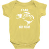 fear no fish bone skeleton Baby Bodysuit
