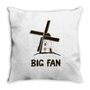 big fan Throw Pillow