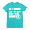 Rooting for Everybody Ladies Fitted T-Shirt