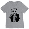 gangster panda V-Neck Tee