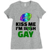 kiss me im gay Ladies Fitted T-Shirt