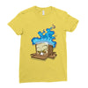 sticker box Ladies Fitted T-Shirt