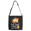 but first pumpkin space latte Adjustable Strap Totes