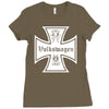 vw volkswagen iron cross Ladies Fitted T-Shirt