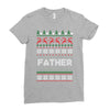ugly christmas father Ladies Fitted T-Shirt