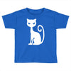 white cat funny Toddler T-shirt