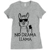 no drama llama Ladies Fitted T-Shirt