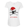 skull christmas Maternity Scoop Neck T-shirt