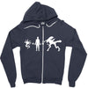 alien arith metic Zipper Hoodie