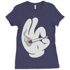mickey mouse high pop Ladies Fitted T-Shirt