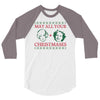 golden christmas 3/4 Sleeve Shirt