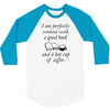 good book and coffee rectangle 3/4 Sleeve Shirt
