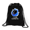 i love mondays Drawstring Bags